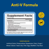 Natural Factors Anti-V Formula: gélules en zoom, détails de dosage