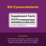 Fermes biologiques certifiées pour Natural Factors B12 1000 µg – sans OGM.