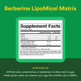 Gros plan sur une gélule Natural Factors Berberine prête à avaler.