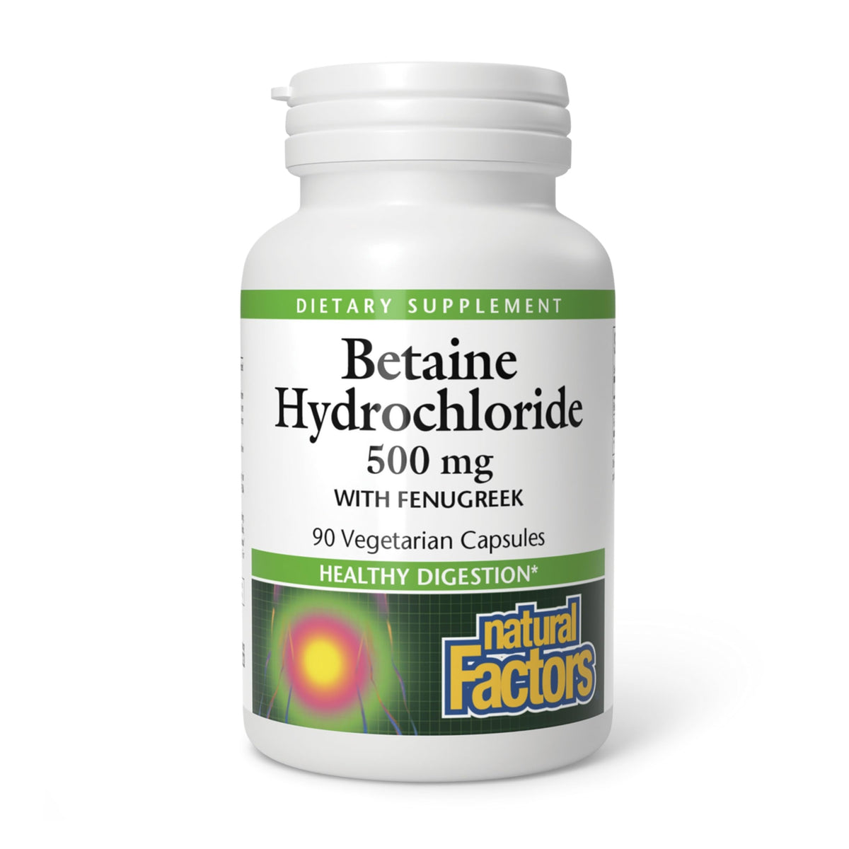 Natural Factors Betaine HCL 500 mg – capsules, soutien à la digestion et absorption des nutriments