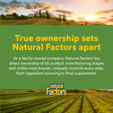Natural Factors Betaine HCL 500 mg – utilisation recommandée pour soutenir une digestion équilibrée.