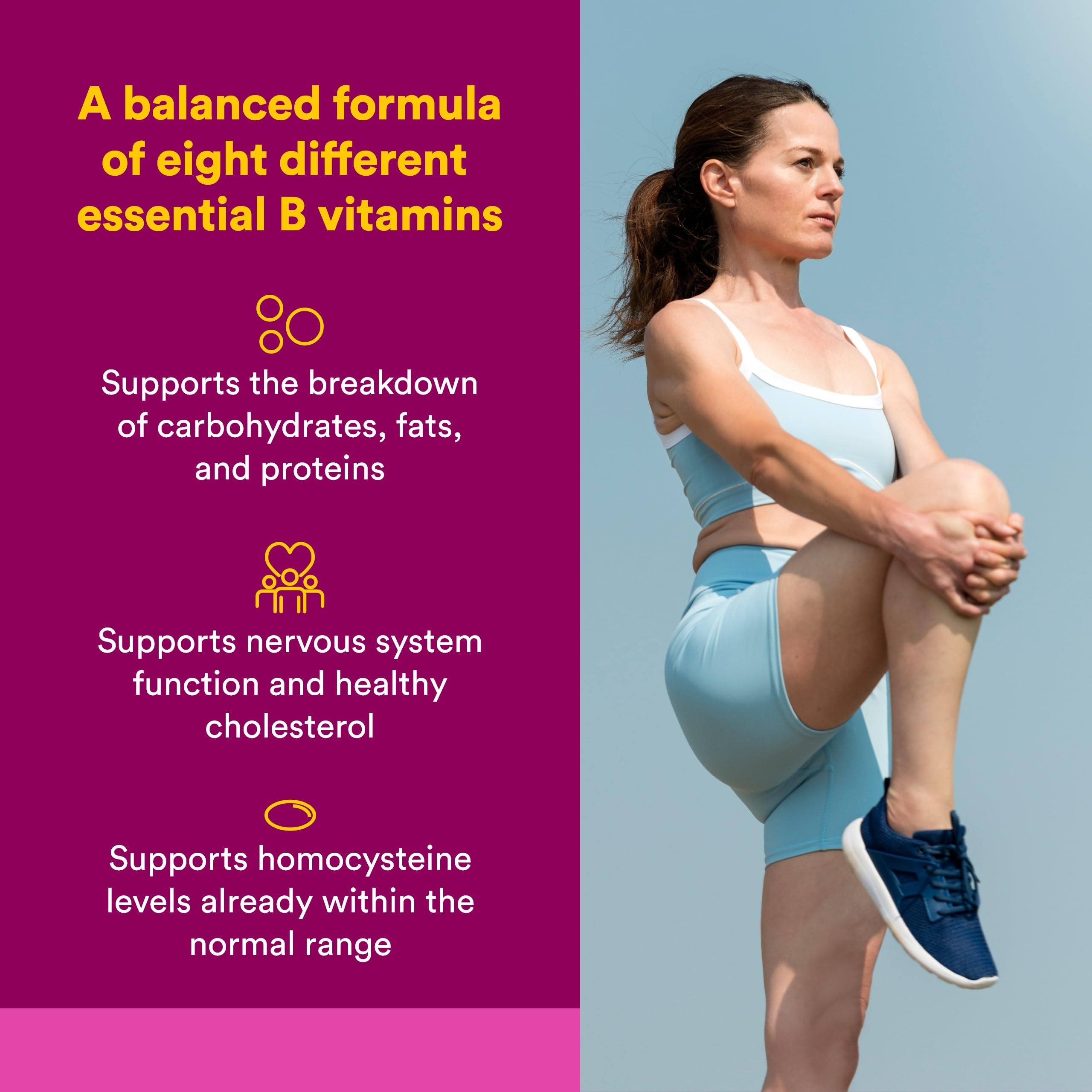 Natural Factors BioCoenzymated Active B Complex, gélules, favorise le métabolisme des macronutriments.