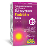 Natural Factors BioCoenzymated Pantethine : flacon élégant pour une utilisation quotidienne.