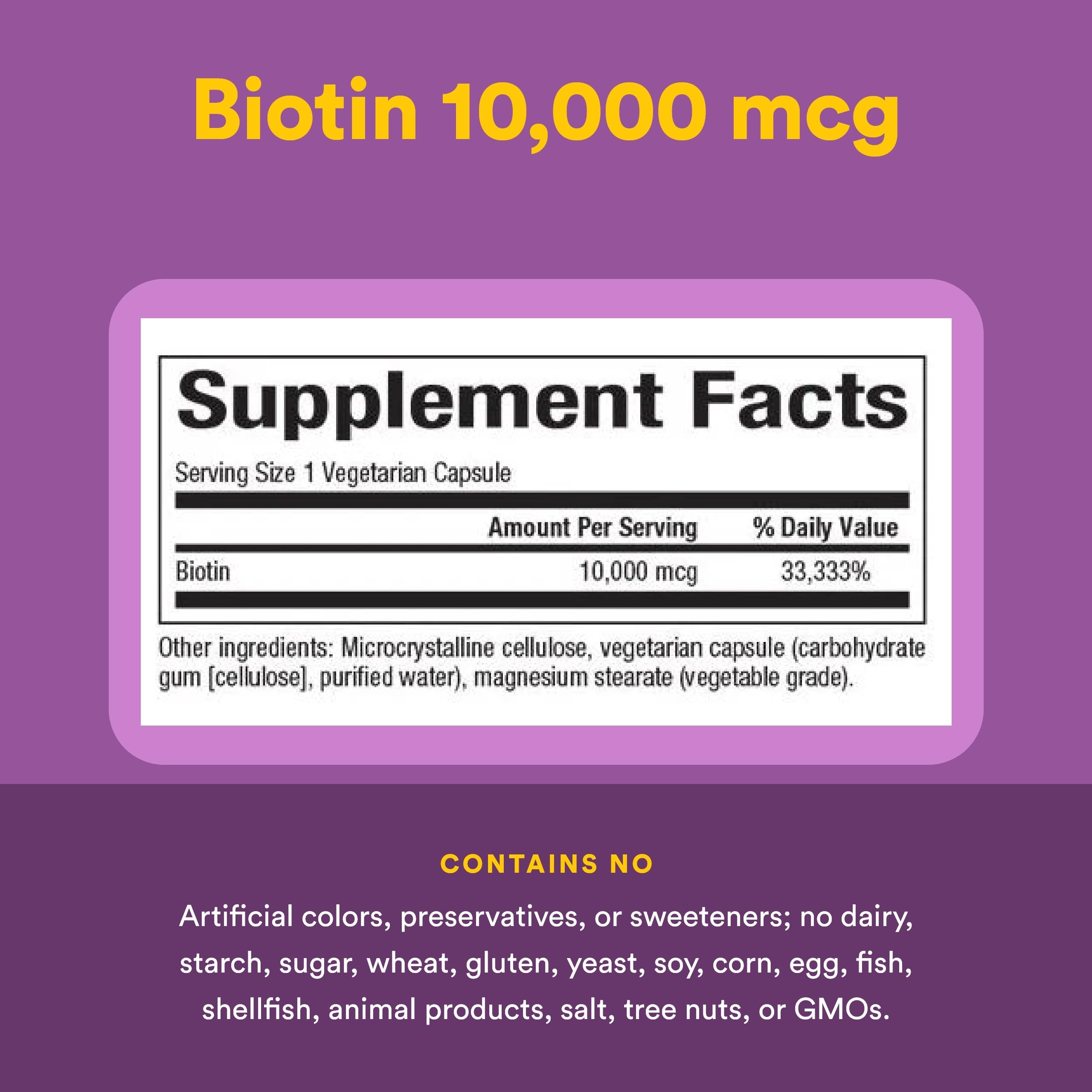 Natural Factors Biotin 10000 µg, BerryRich et antioxydants dans la formule.