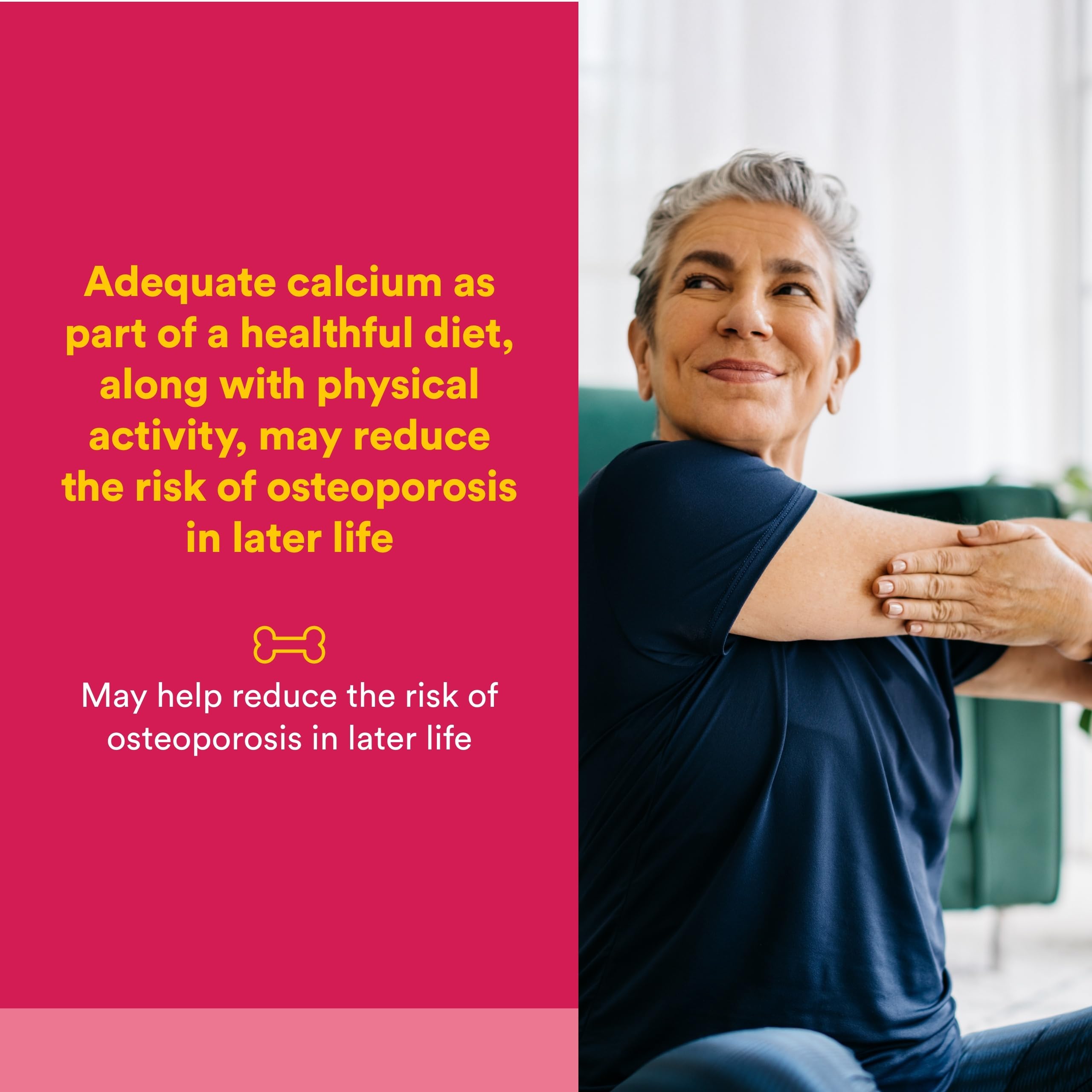 Natural Factors Calcium Citrate – comprimés visibles, absorption optimale lorsque pris à jeun.