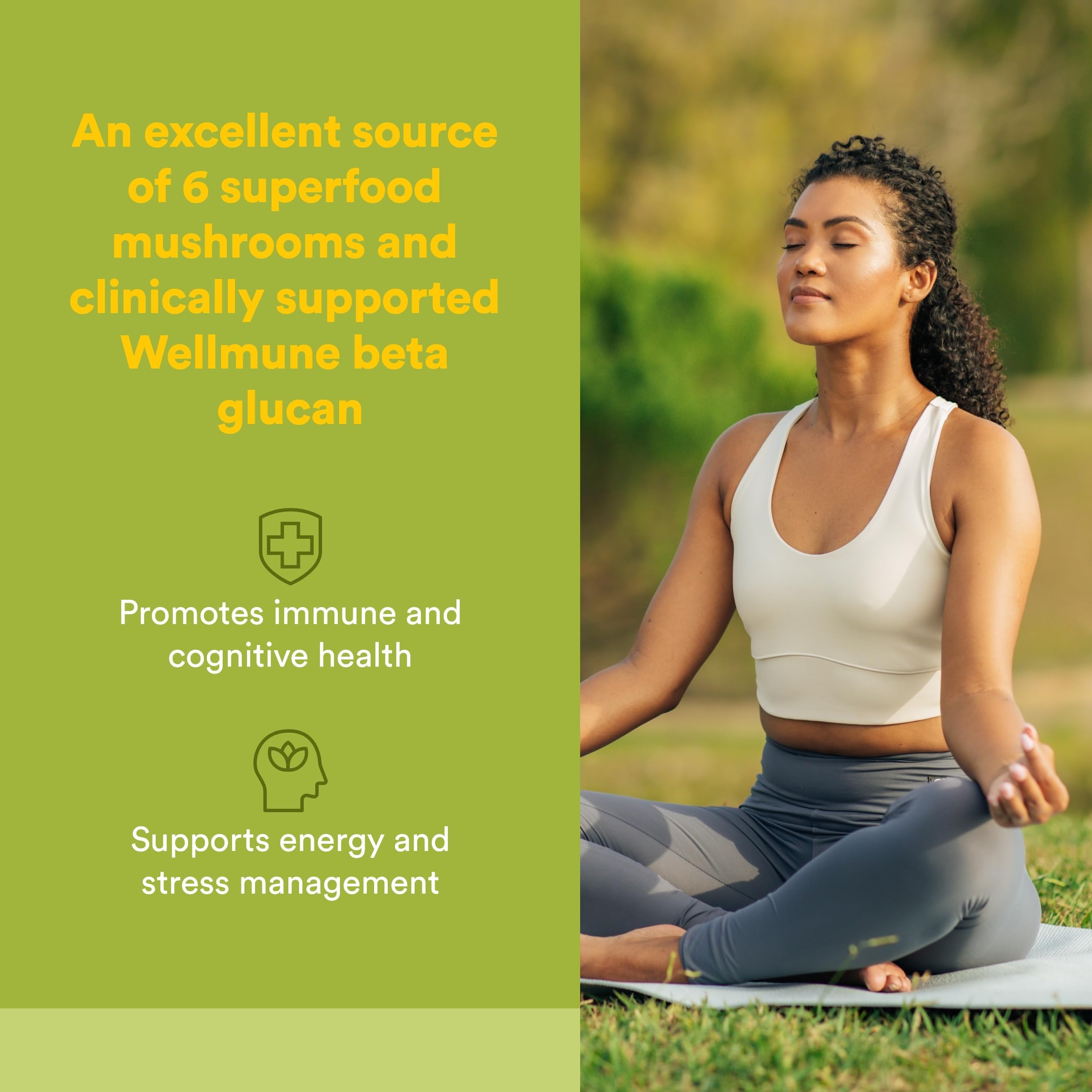 Natural Factors Super Mushroom – capsules: format pratique pour une utilisation quotidienne.