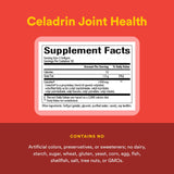 Natural Factors Celadrin trois gélules, suggestion de dosage quotidien.