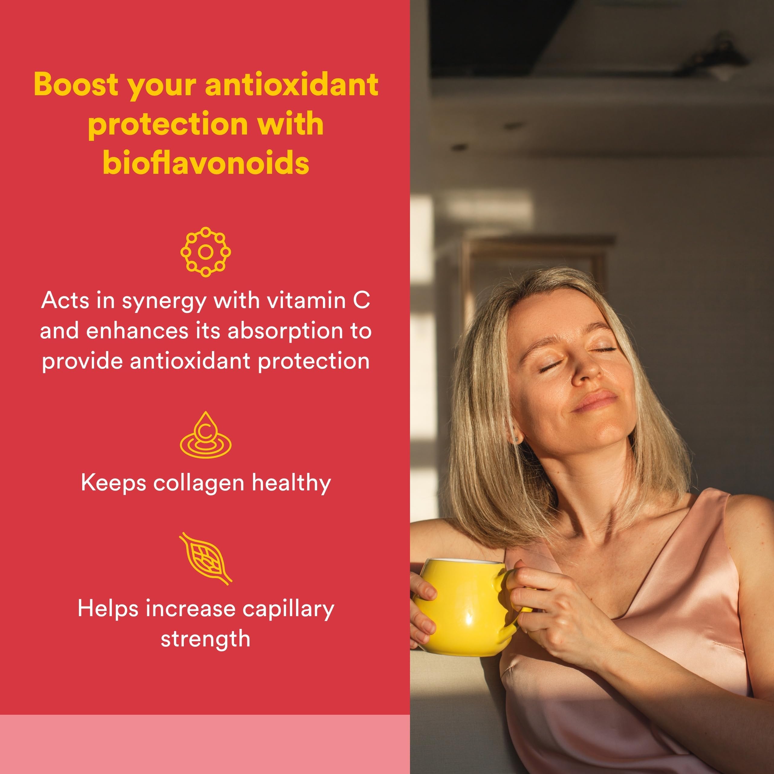 Natural Factors Citrus Bioflavonoides 650mg bouteille — pigments naturels des agrumes.