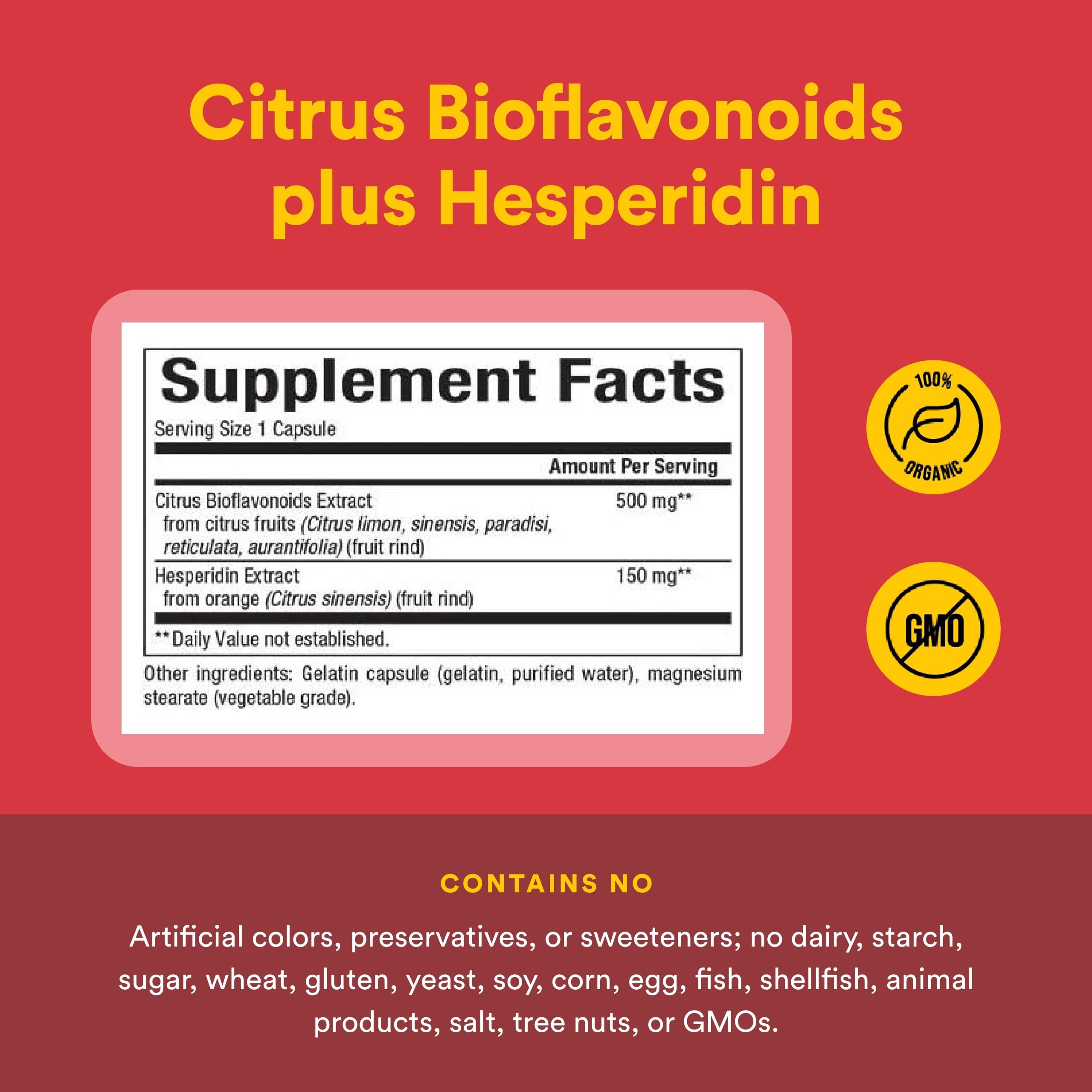Natural Factors Citrus Bioflavonoides 650mg etui — origines locales et non-OGM.