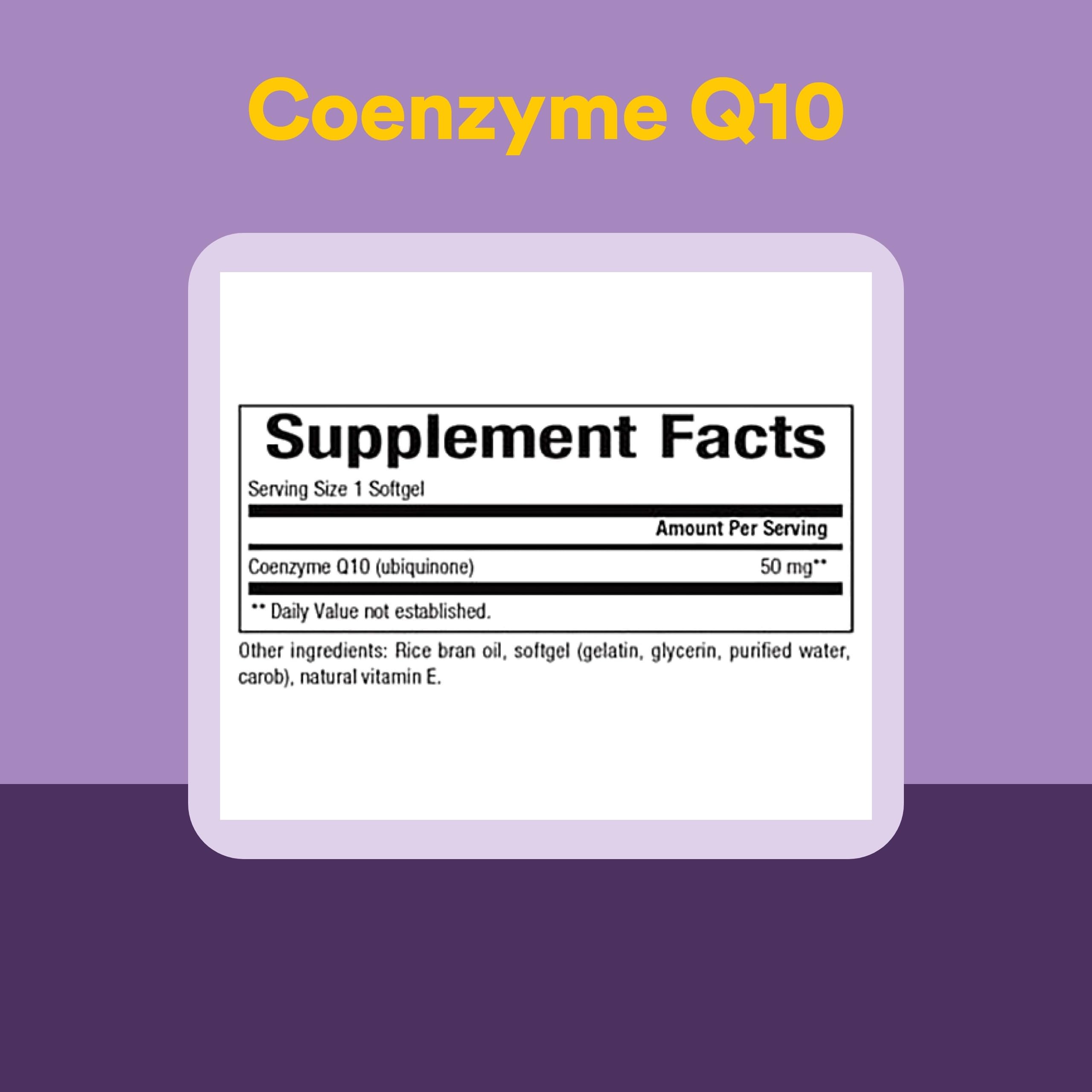 Natural Factors CoQ10 50 mg, énergie quotidienne pratique à prendre