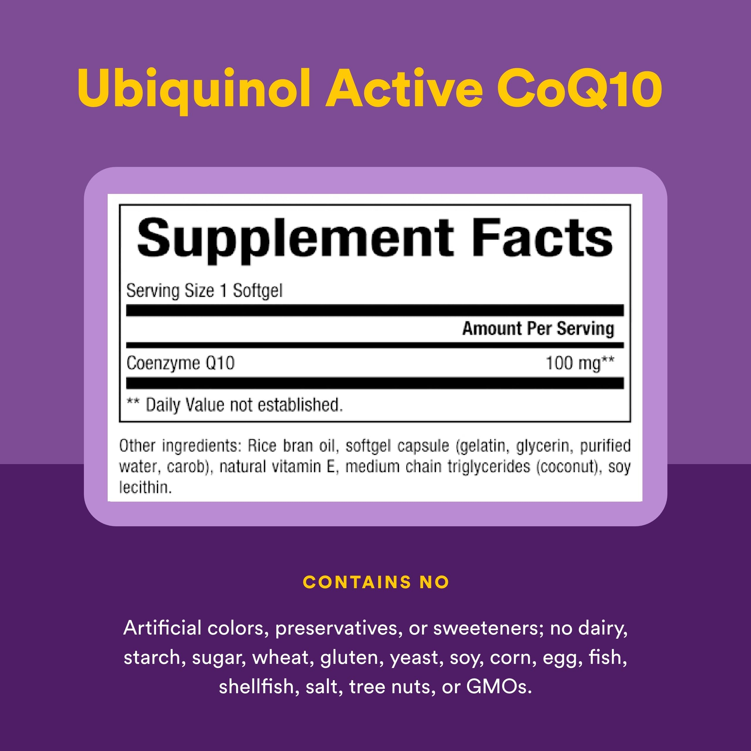 Natural Factors CoQ10, absorption élevée favorise une énergie soutenue.