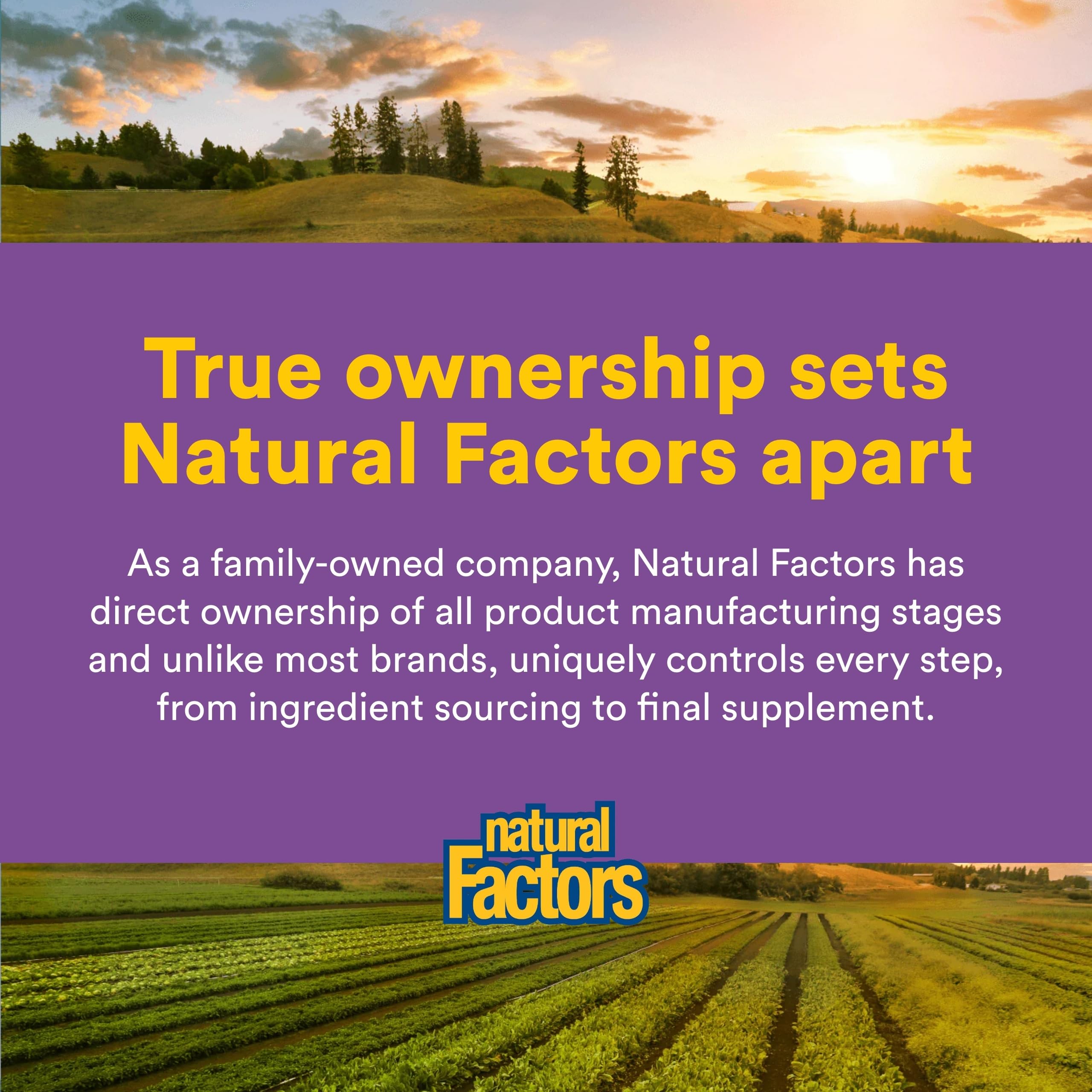 Natural Factors Coenzyme Q10: testé par des tiers pour pureté et sécurité.