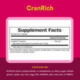 Natural Factors CranRich: extrait de canneberge en détail, arôme neutre et antioxydant potentiel.