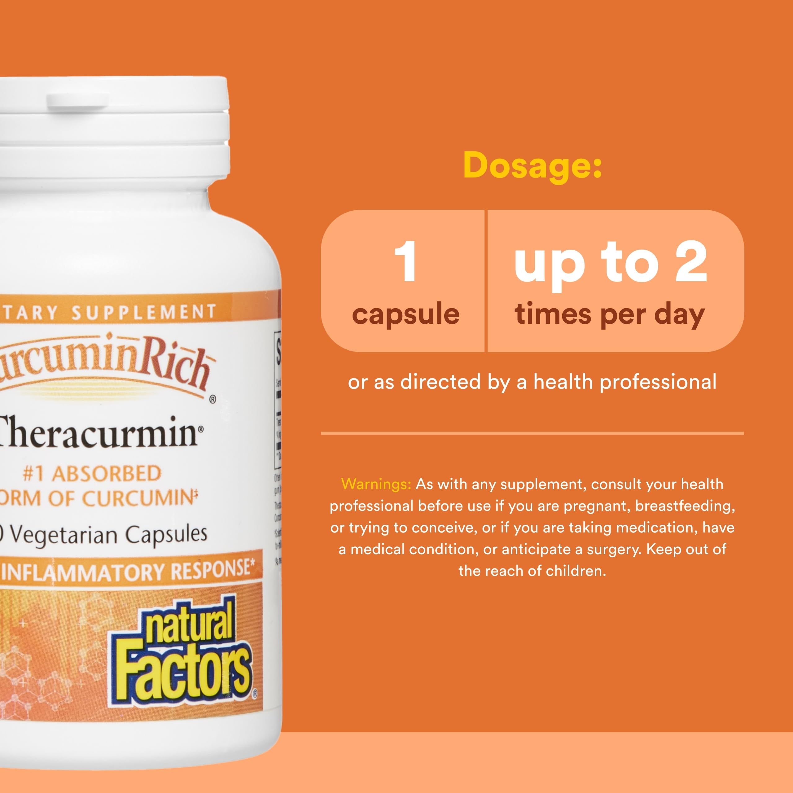 Natural Factors CurcuminRich Theracurmin – diagramme de biodisponibilité accrue