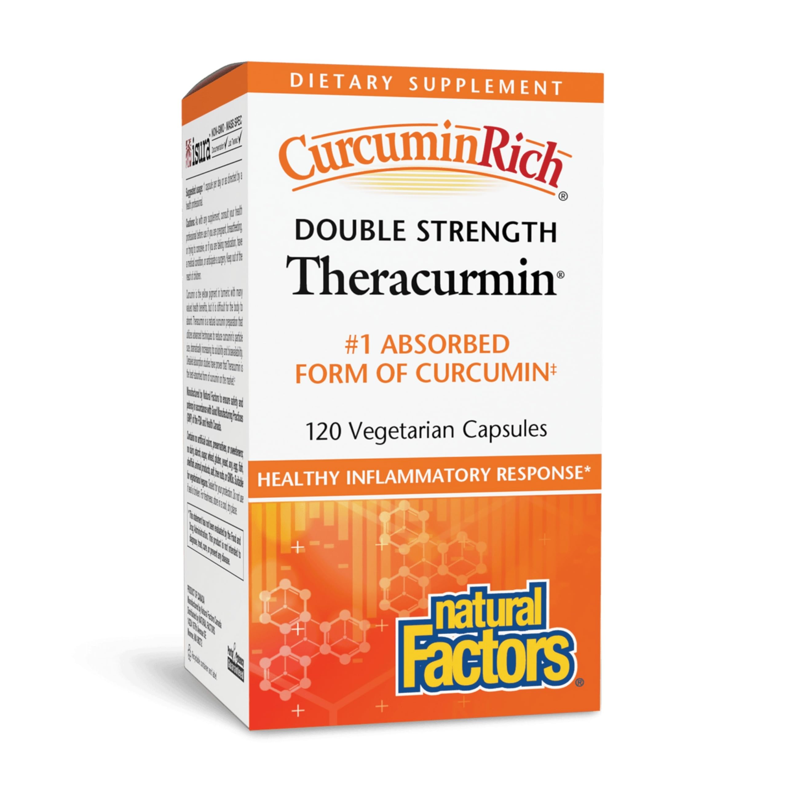 Natural Factors CurcuminRich Theracurmin — bouteille pratique pour une prise quotidienne.