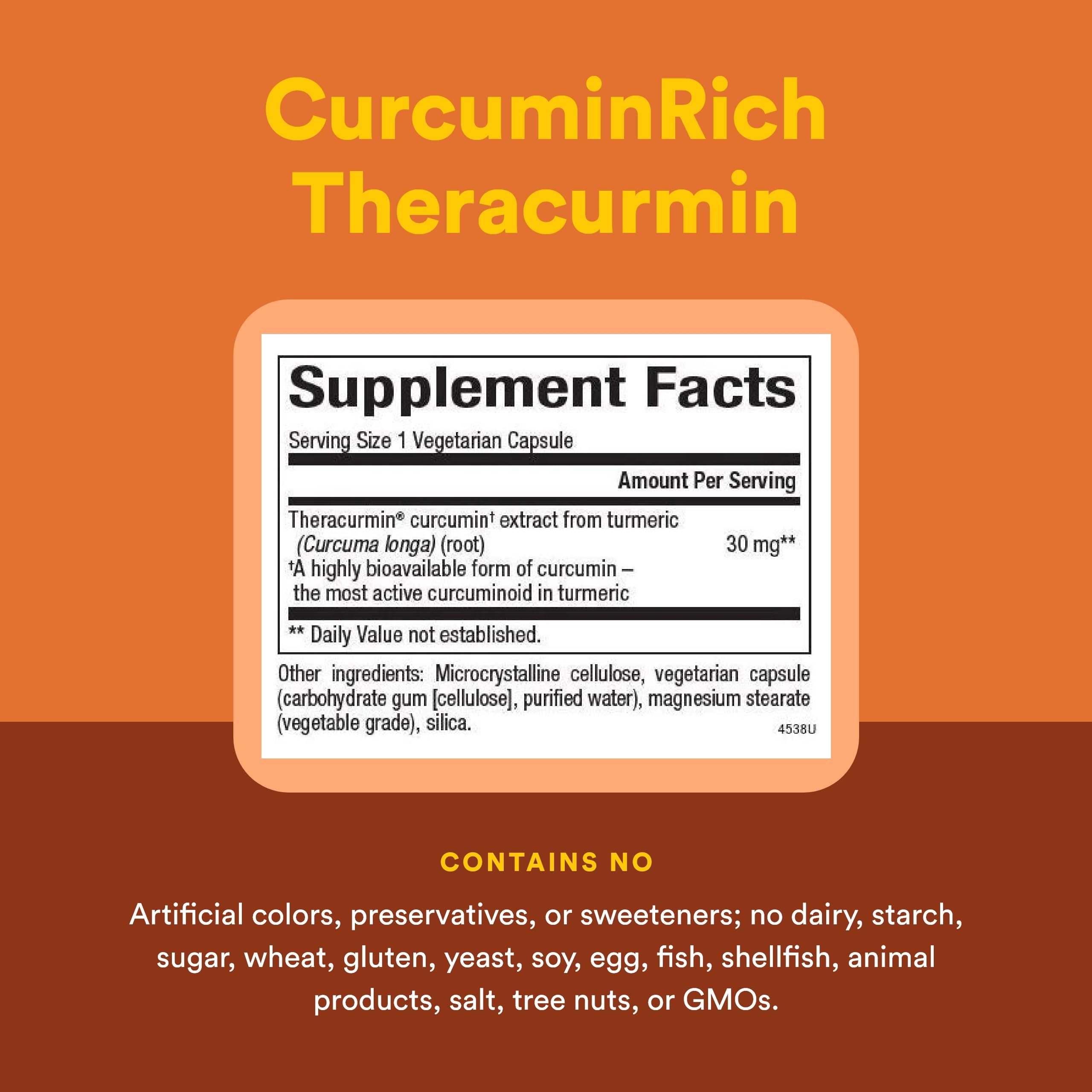 Natural Factors CurcuminRich Theracurmin – étiquette bio et sans OGM