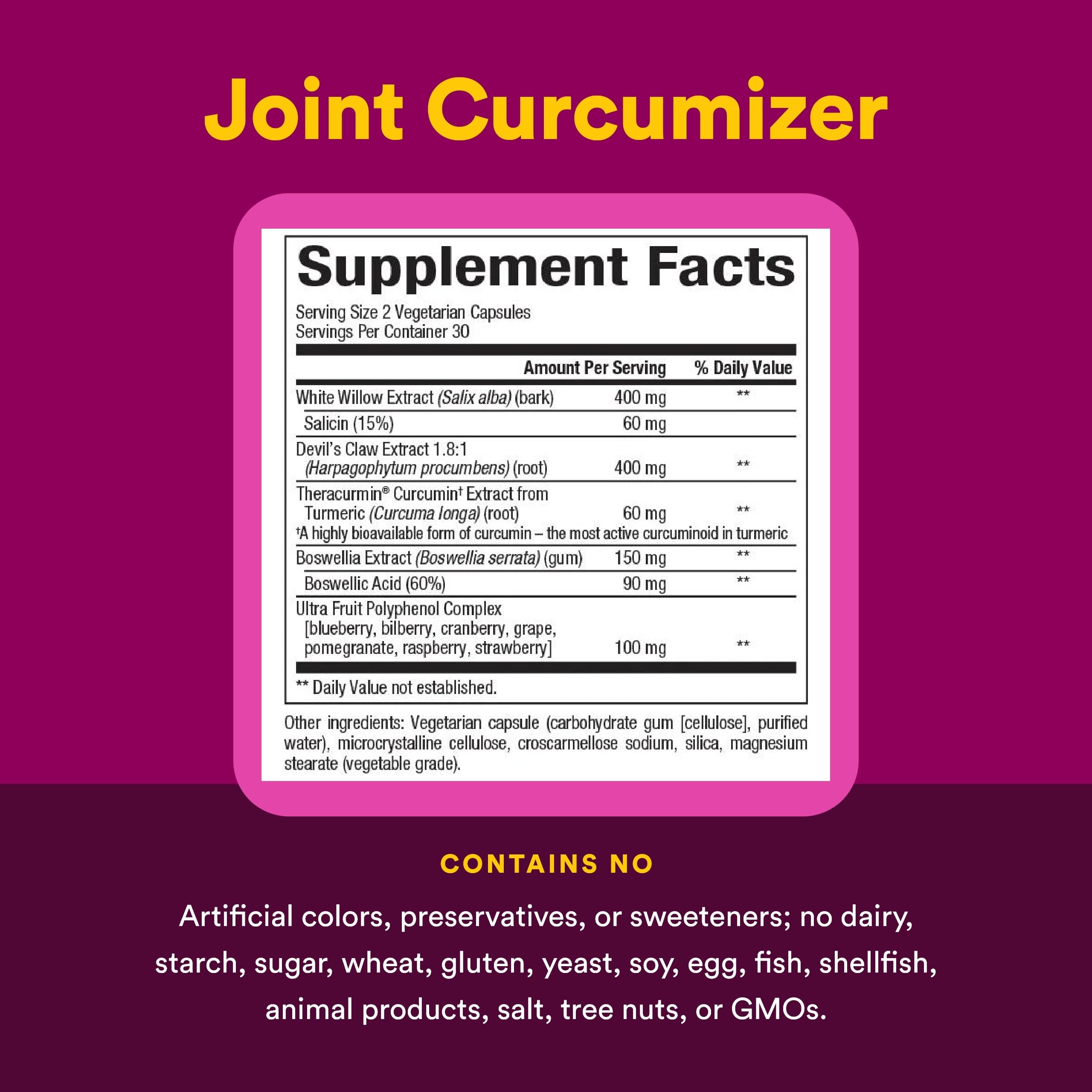 Natural Factors Curcumizer: extrait griffe du diable et boswellia, soutien potentiel pour un quotidien actif.