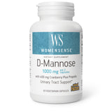 Emballage Natural Factors D-MANNOSE & Cranberry Plus Propolis, capsules végétales pour soutien urinaire