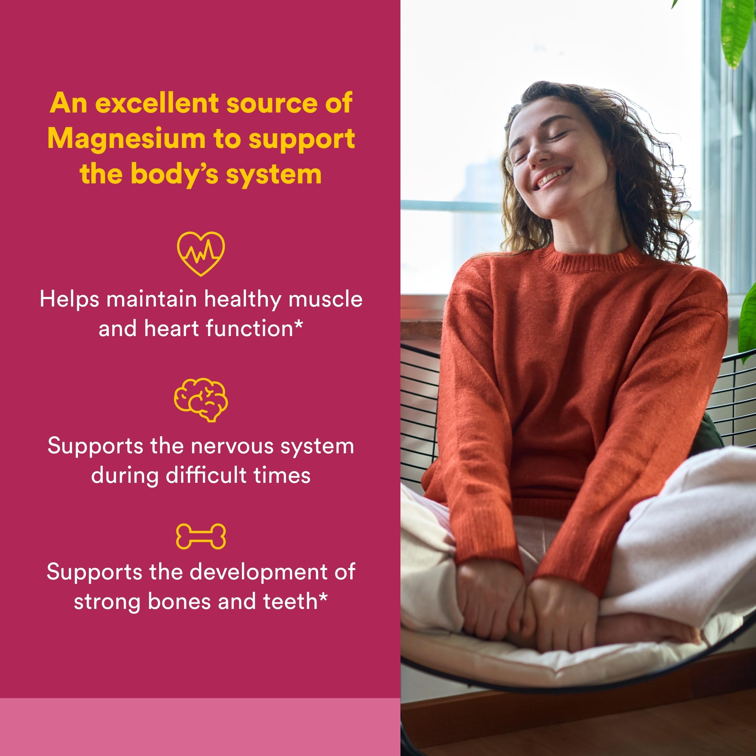Natural Factors Poudre magnésium bisglycinate – dose quotidienne pratique à mesurer