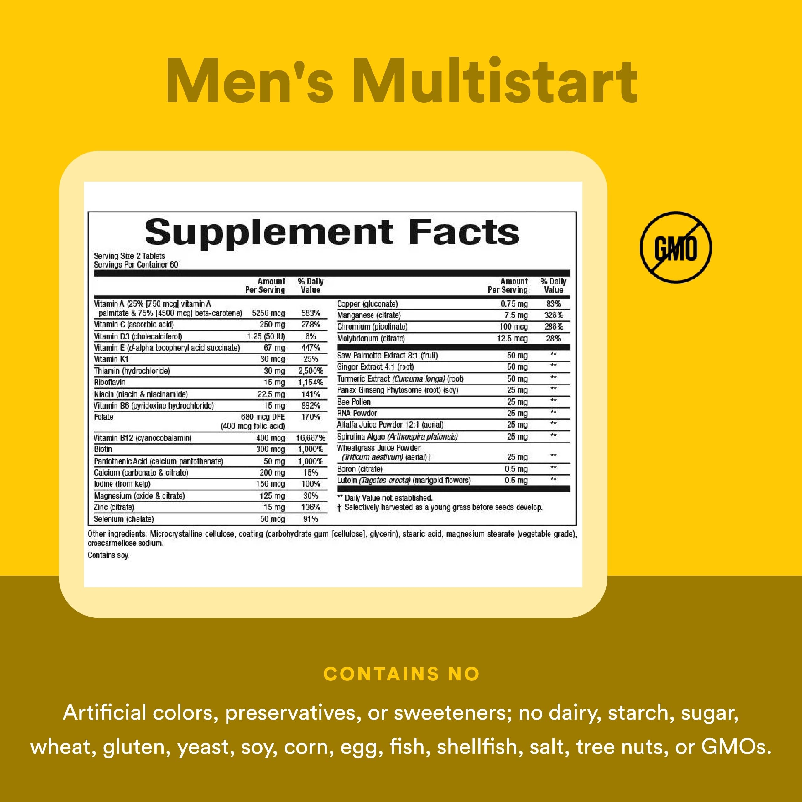 Natural Factors Dr. Murray Multistart Homme, éléments clés zinc et pollen pour l immunité.