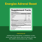 Natural Factors Energize Adrenal Boost, mélange de baies noires et cassis pour antioxydants.
