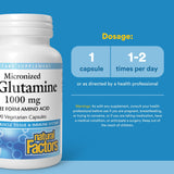 Étiquette pharmaceutique Natural Factors garantissant traçabilité et qualité.
