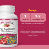 Natural Factors capsules, riches en polyphénols pour soutenir la protection cellulaire.