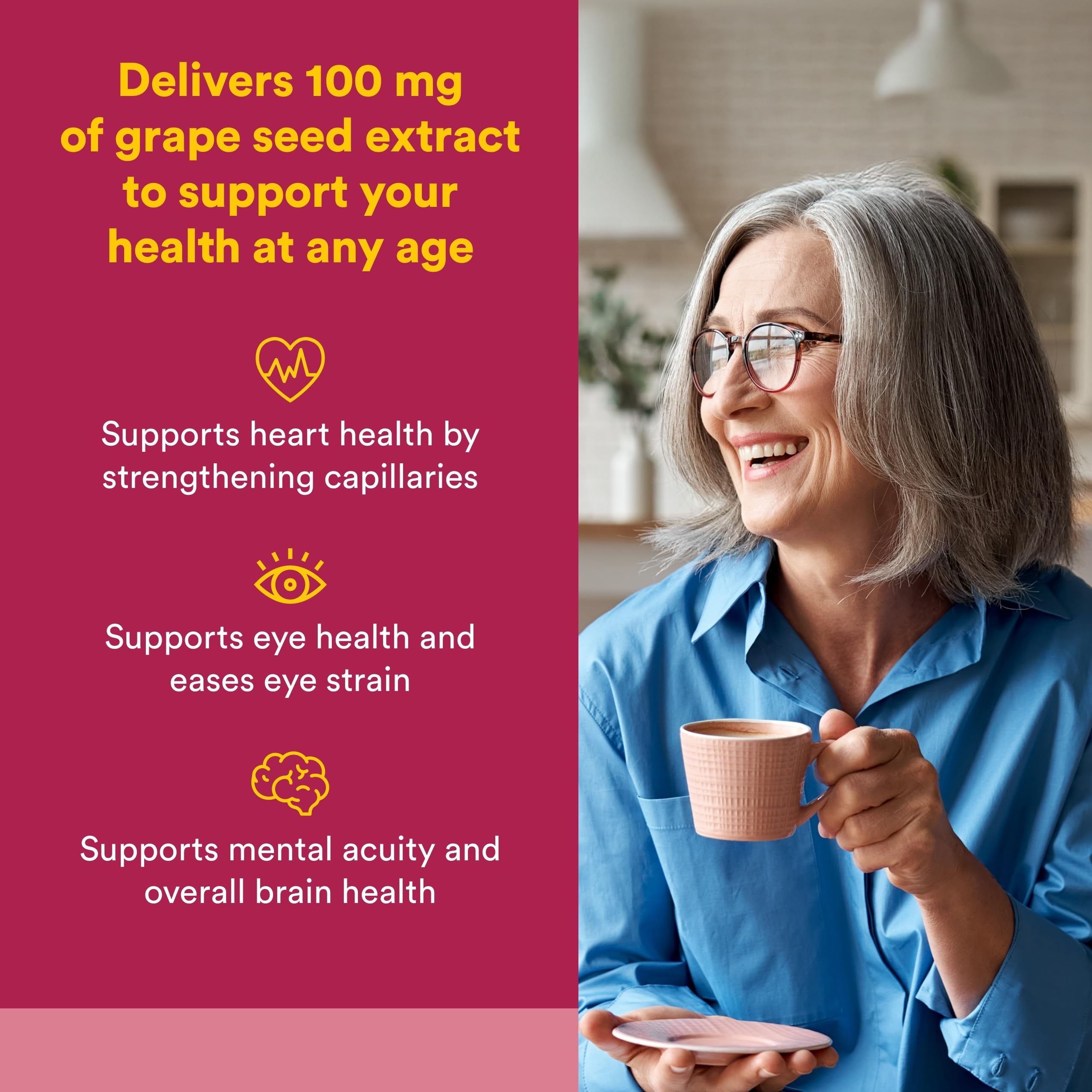 Natural Factors versement des capsules, démontrant une facilité d'utilisation quotidienne.