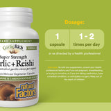 Natural Factors GarlicRich – capsules retardées prêtes à avaler pour absorption progressive.