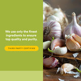 Natural Factors GarlicRich – ingrédients ail et reishi concentrés pour un profil actif riche.