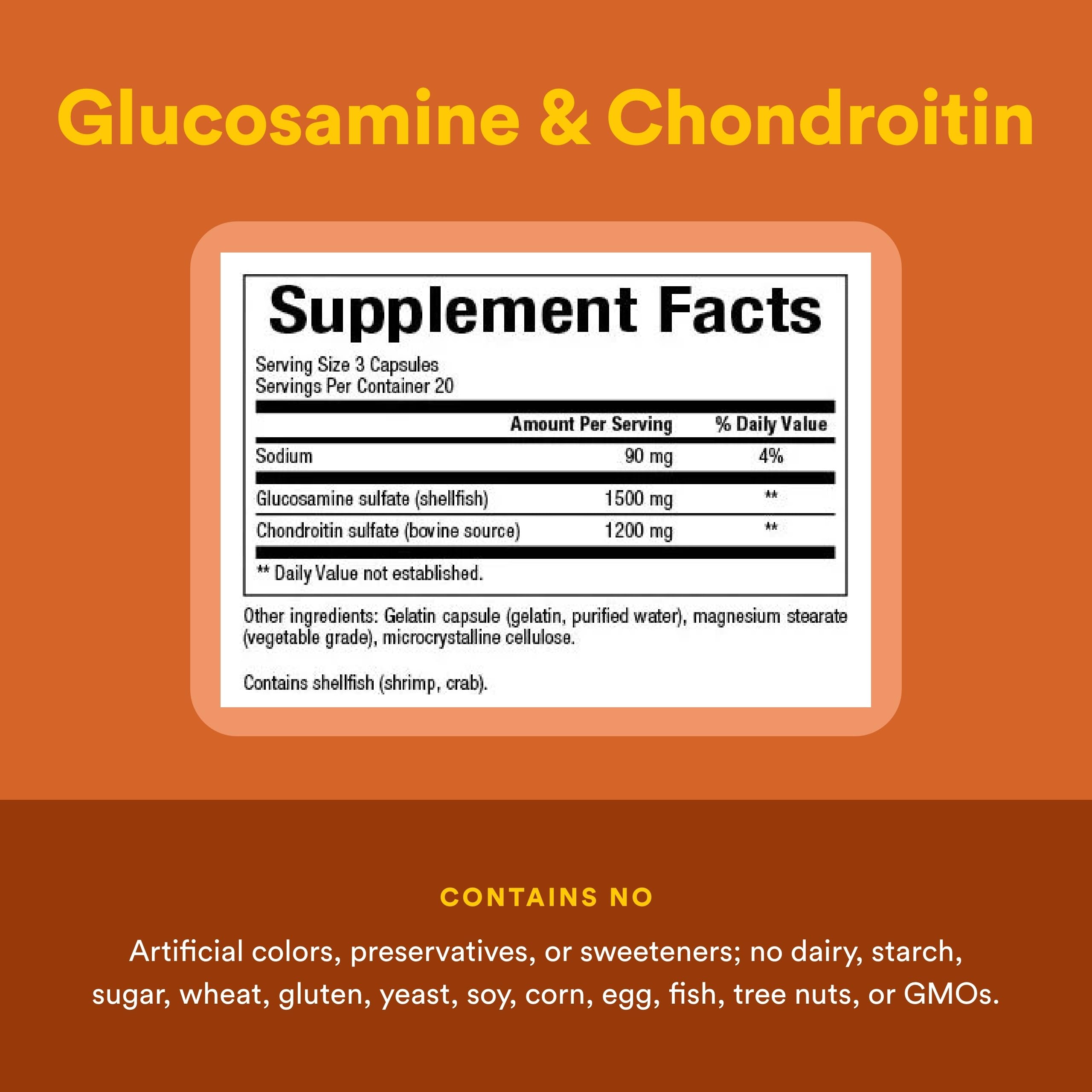 Natural Factors Glucosamine-Chondroitin — dose quotidienne pratique pour mobilité quotidienne.