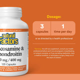 Natural Factors Glucosamine-Chondroitin — gélules visibles, soutien doux des articulations.