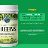 Natural Factors Greens – poudre verte prête à être mélangée, idéale dans une boisson nutritive.
