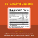 Natural Factors Hi Potency B Complex – etiquette claire, traçabilité des ingrédients.