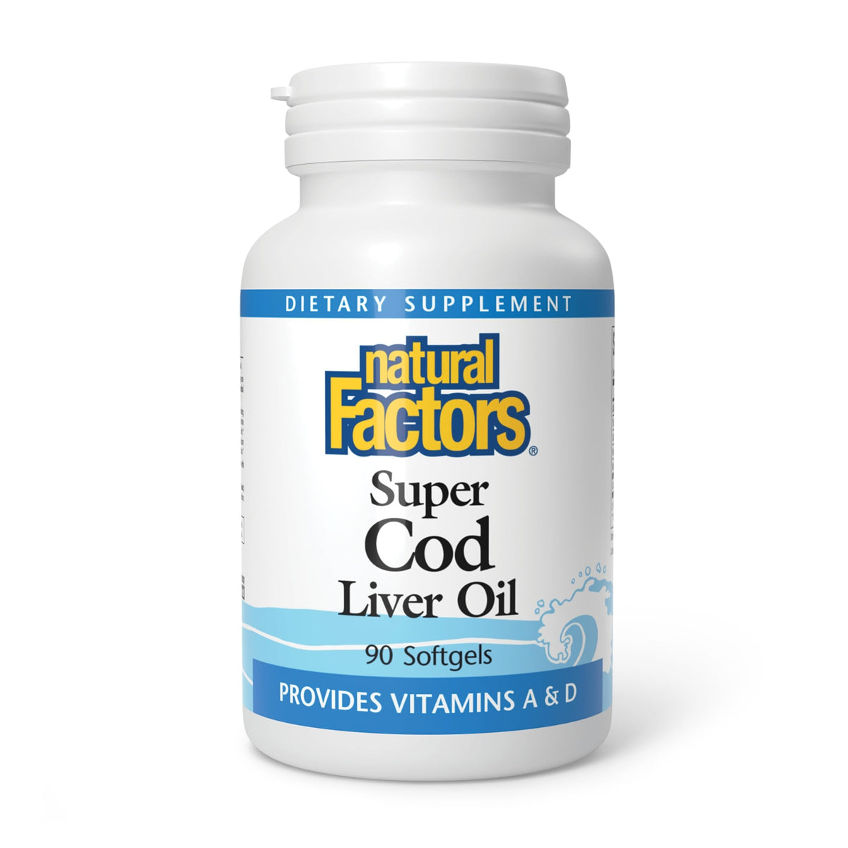 Natural Factors huile foie morue capsules: soutien immunitaire et vision saine.