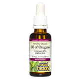 Natural Factors huile d'origan gouttes utilisées en bouche avec soutien immunitaire potentiel.