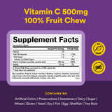 Natural Factors Kids Vitamin C 500 mg, emballage pratique et format à croquer.