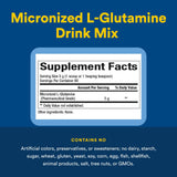 Natural Factors L-Glutamine: bouteille-16onces pratique pour usage quotidien sans sucre.