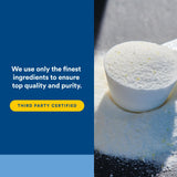 Natural Factors L-Glutamine: texture-poudre fine facilite une préparation rapide dans une boisson.