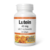 Natural Factors Lutein flacon-pilules: soutien naturel pour la rétine et la vision.