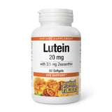 Natural Factors Lutein SoftGels, bouteille montrée, soutien potentiel à la vue.