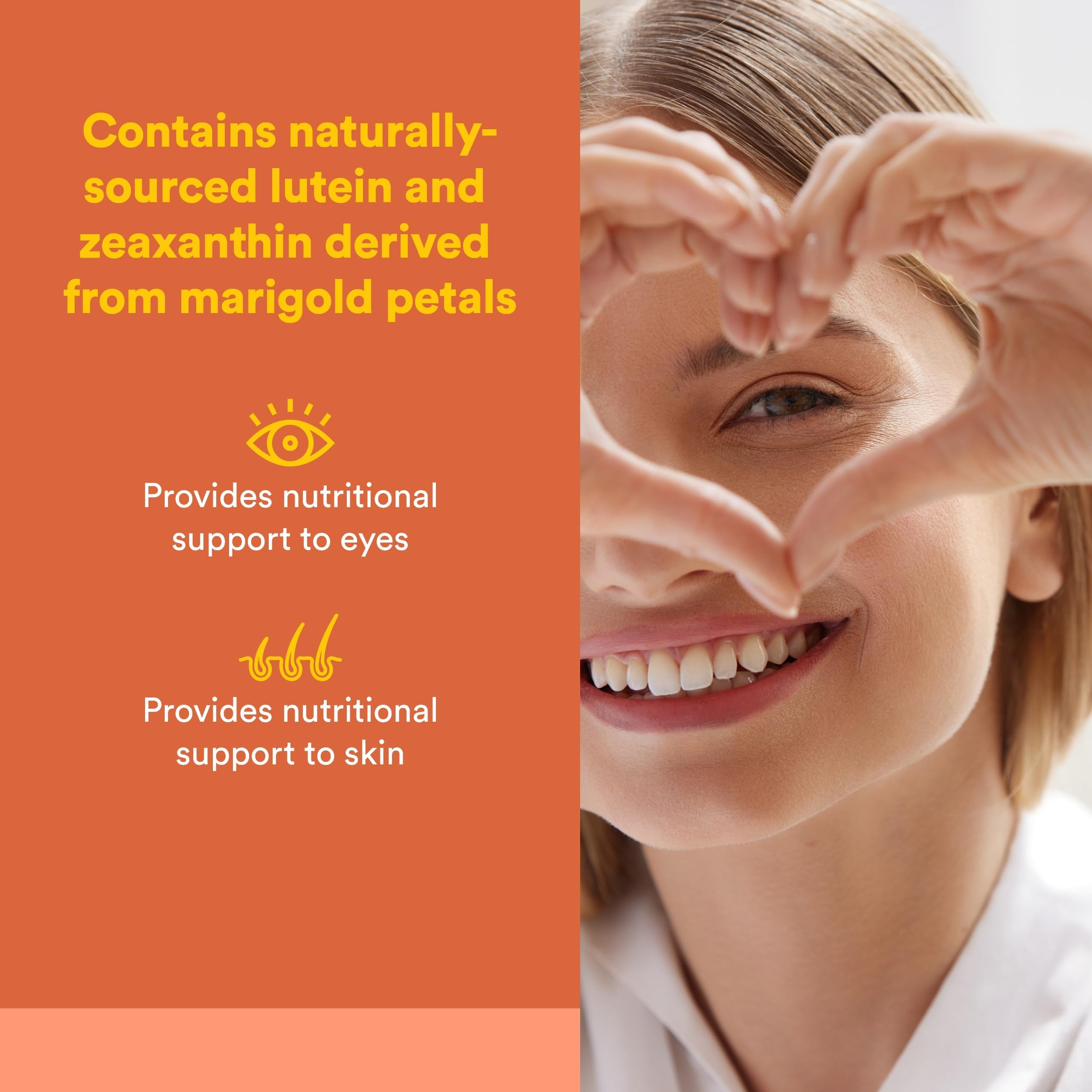 Natural Factors Lutein SoftGels, pétales de souci, source naturelle pour les yeux.