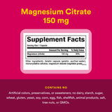 Natural Factors Magnésium Citrate 150 mg, étiquette: dosage clair et pratique.