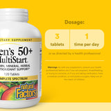 Natural Factors Men’s 50+ MultiStart: comprimés faciles à intégrer dans la routine matinale