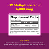 Natural Factors Methylcobalamine 1000 mcg, étiquette et forme active B12.