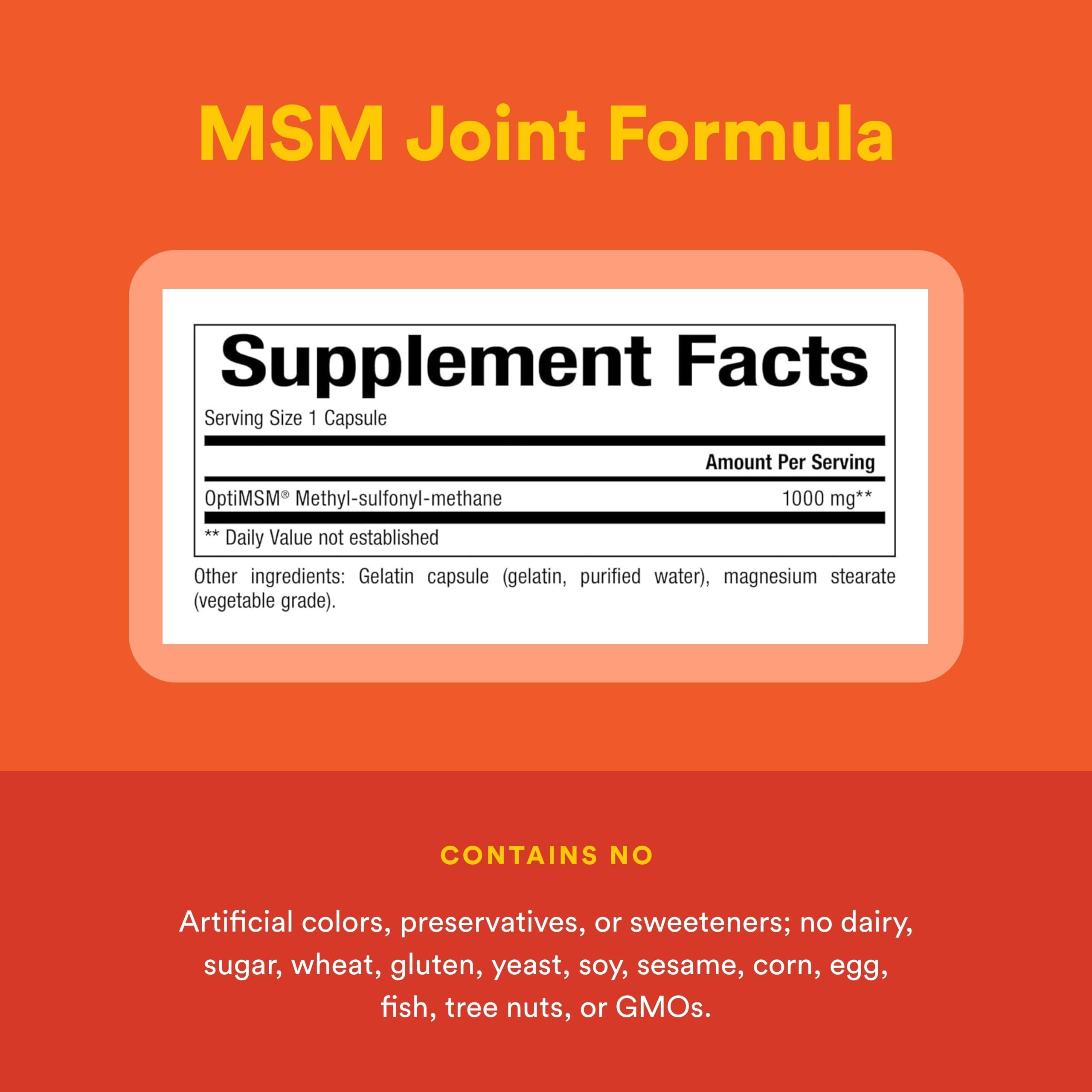 Natural Factors MSM certifiée par des tiers, garantissant pureté et teneur en soufre.