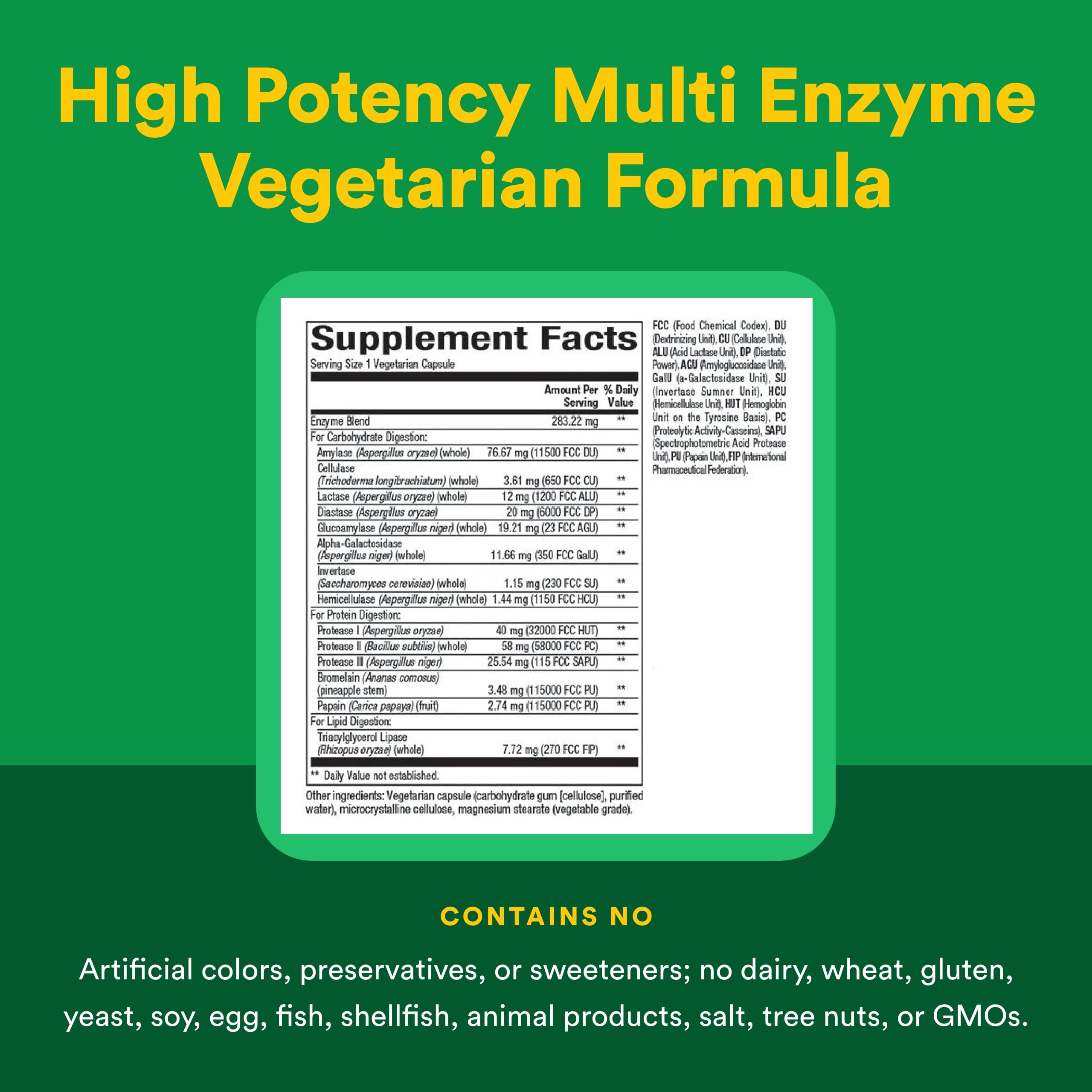 Natural Factors Multi Enzyme – amélioration potentielle de l’absorption des nutriments