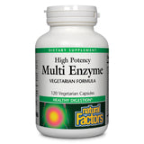 Natural Factors Multi Enzyme – bouteille visible, soutien digestif après repas