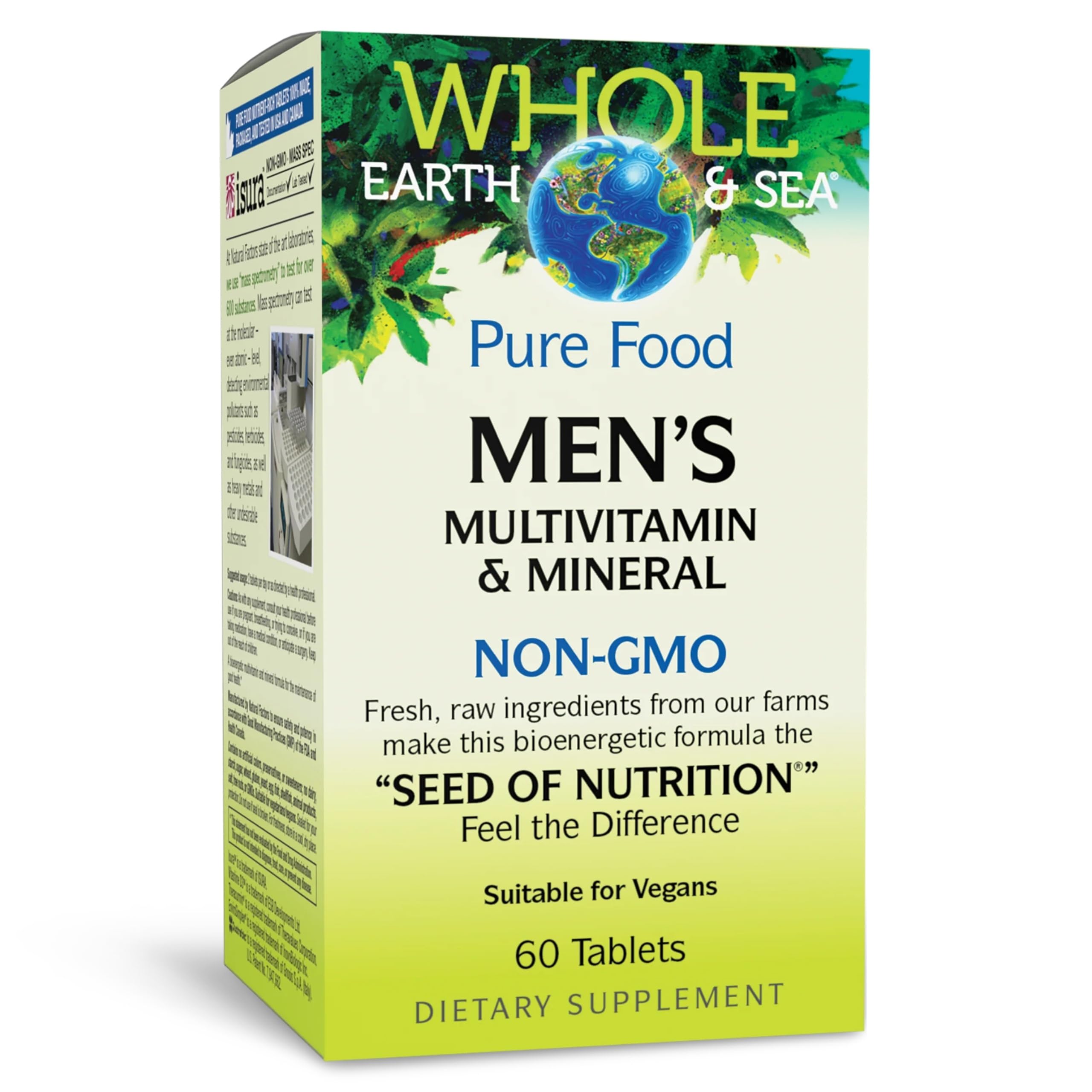 Natural Factors Multivitamines pour Hommes image bouteille, soutien nutritionnel quotidien pour vie active