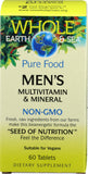 Natural Factors Multivitamines pour Hommes ingrédients clés, zinc et sélénium